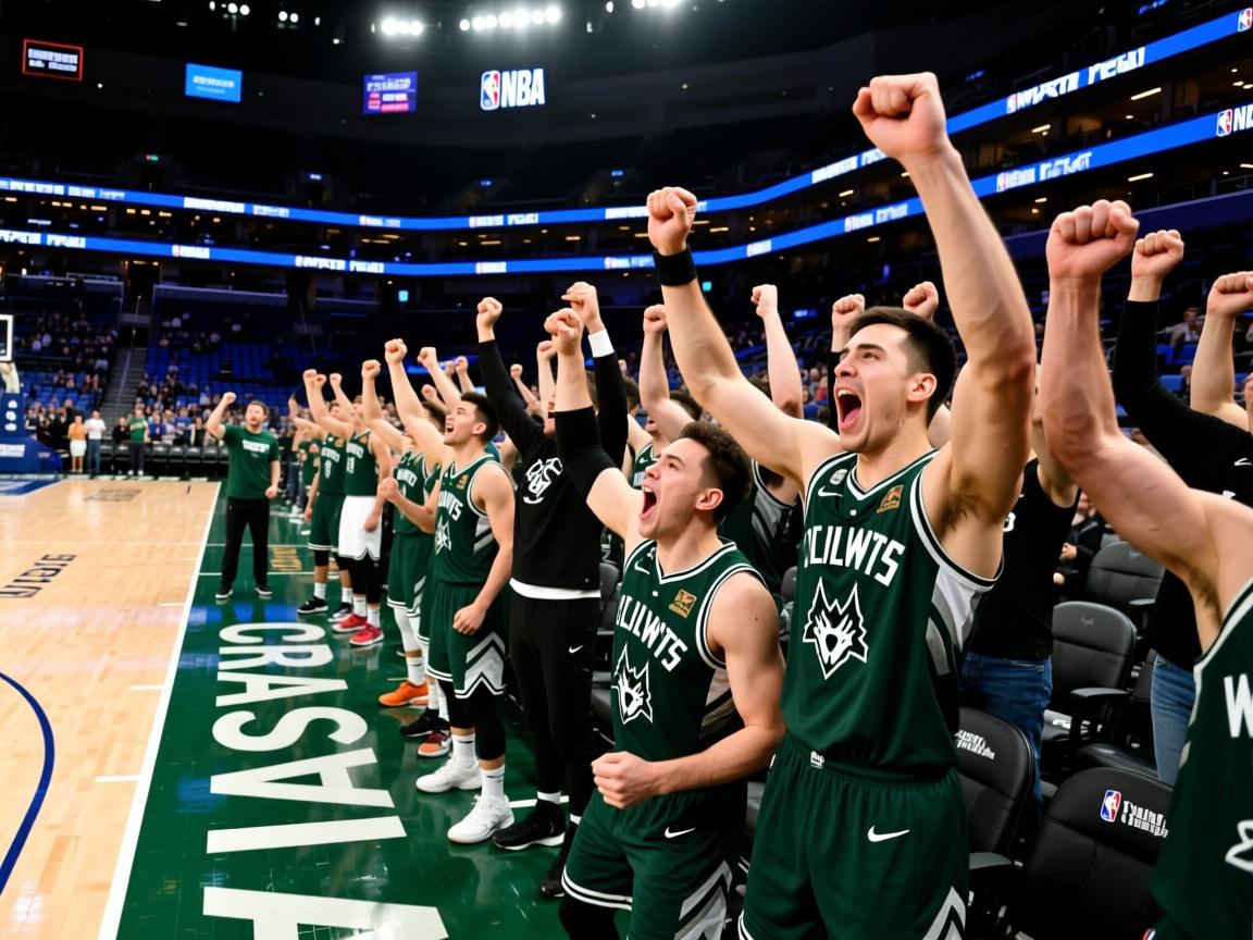 森林狼队险胜对手，士气大涨振臂高呼  第3张