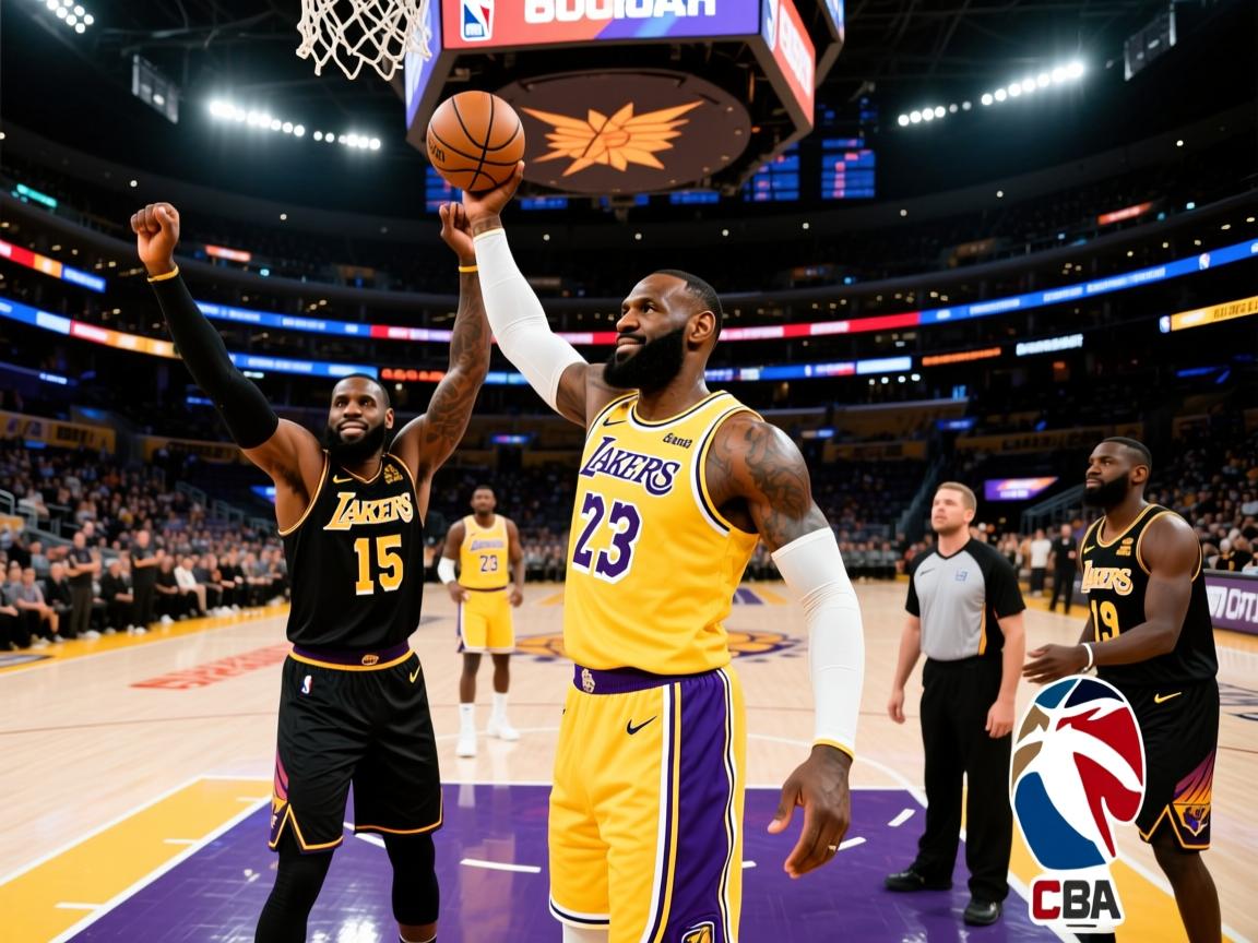 湖人队胜出太阳，詹姆斯连飙分  第3张